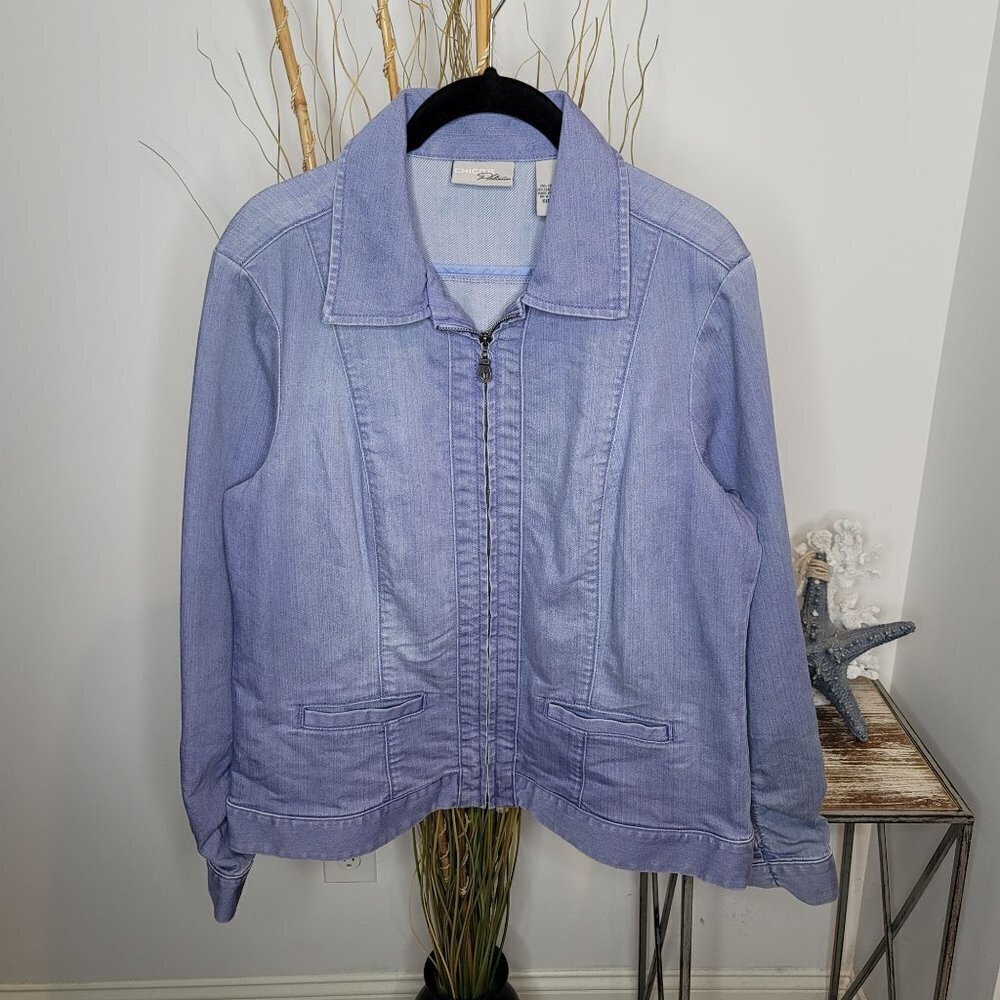Chico's Platinum‎ Jacket Womens 2 (Large)